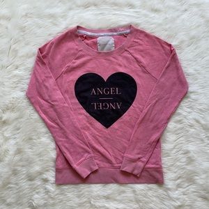 VS Pink Angel Crewneck Pink Size XS